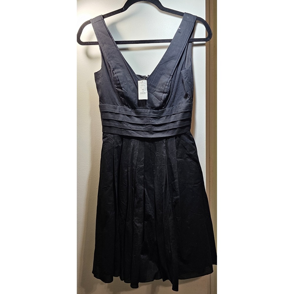 White House Black Market Black Sleeveless Cocktail‎ Party Dress Size 00 ( XXS)